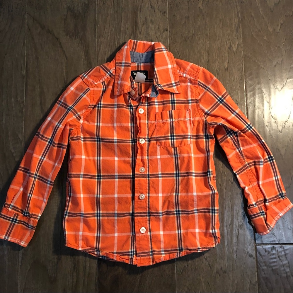 OshKosh Orange Button Down 4T